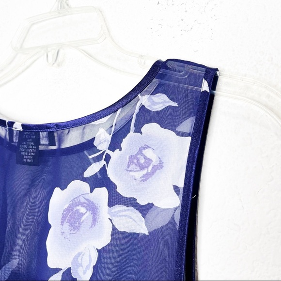 Vintage Halston Satin Peignoir Rose Maxi Sheer Feminine Dainty Dress - Picture 6 of 12